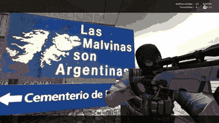 Counter-Strike: Malvinas, en una captura del sitio Sky News.