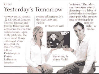 Recuadrito en la revista Newsweek de noviembre de 1997.