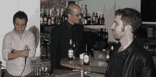 Jim Rossignol, Kieron Gillen y Alec Meer, tres de los fundadores de Rock Paper Shotgun. Solo falta John Walker (que irónicamente es el único que sigue en el periodismo).