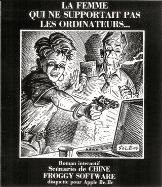 “La Mujer que no Soportaba las Computadoras” es una de las aventuras de texto vanguardistas de Froggy, un viaje por las BBS de la época junto a Chine Lanzmann.