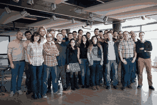“L’editó”, el nombre por el que se conoce dentro de Ubisoft al todopoderoso grupo editorial. La foto es de 2014 y todavía incluye a Serge Hascoet, hoy despedido luego de múltiples denuncias de acoso laboral.