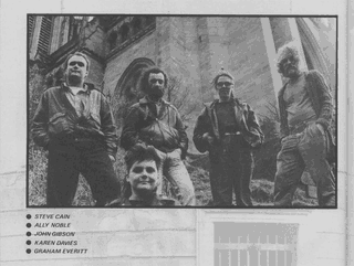 El equipo de Denton Designs, en la época en la que los diseñadores se sacaban fotos estilo rockstars (la foto es del número 17 de revista Crash)