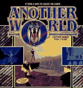 Publicidad inglesa de Another World (conocido como Out of this World en USA): “Tomó seis días crear la Tierra. Another World tomó dos años.”