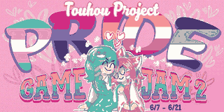 Banner de la segunda Pride Game Jam de Touhou.