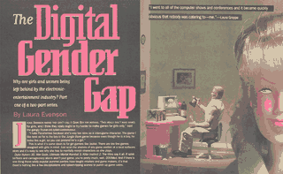 Nota de Digital Diner sobre “Games for Girls”, una de varias publicadas entre 1995 y 1997.