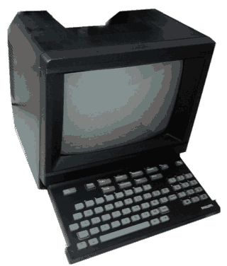 Una terminal Tandata de Prestel, de 1983, fabricada en colaboración con Philips.