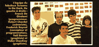 El equipo entero de Alone in the Dark en una preview de Tilt. Sí, Raynal todavía tenía esa pelambre en el ‘92.