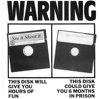 “Este disco te dará horas de diversión… pero este podría darte 6 meses de cárcel”. Una típica campaña antipiratería de revista inglesa de los ‘80.