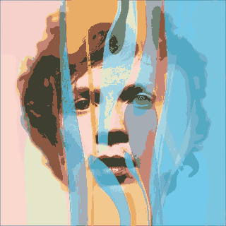 Arte de Jeremy Blake para el disco Sea Change de Beck